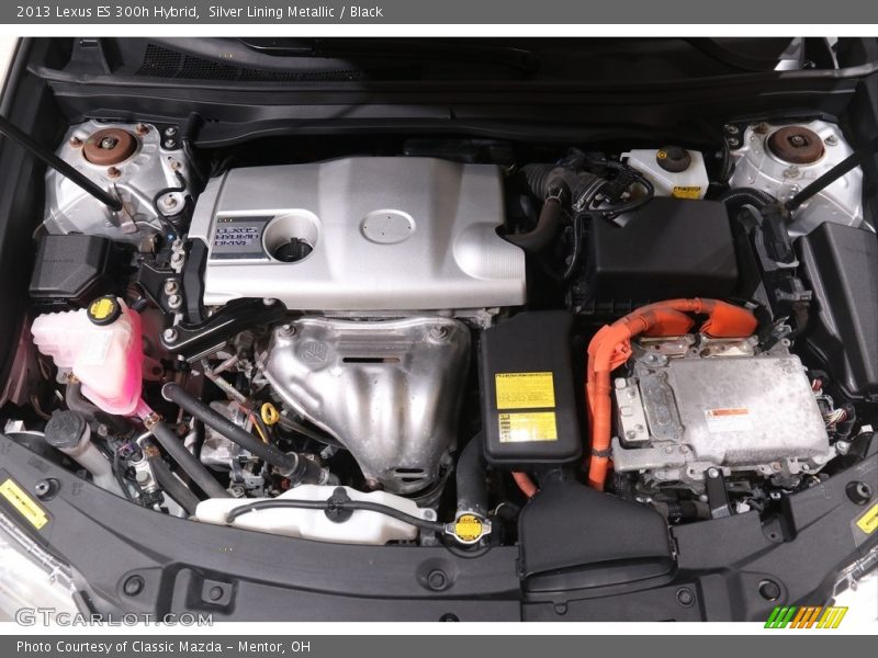 Silver Lining Metallic / Black 2013 Lexus ES 300h Hybrid
