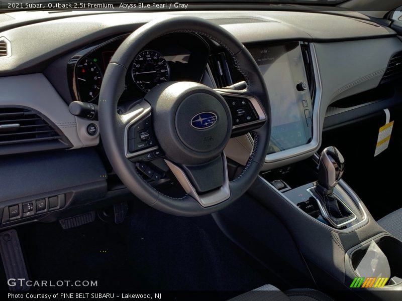 Abyss Blue Pearl / Gray 2021 Subaru Outback 2.5i Premium