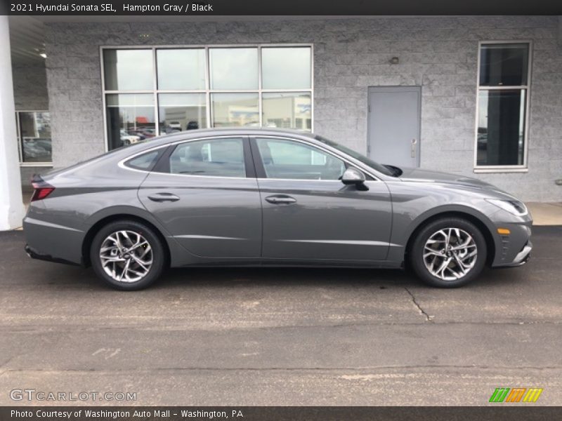 Hampton Gray / Black 2021 Hyundai Sonata SEL