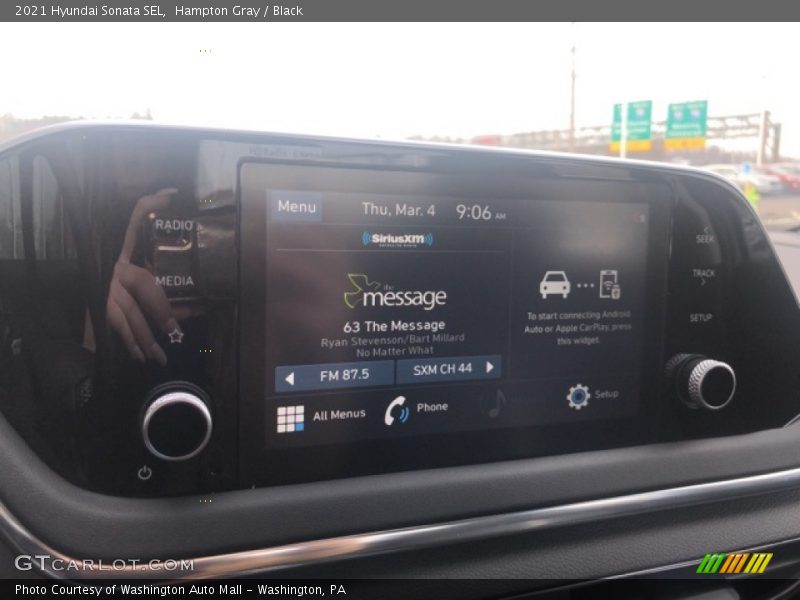 Hampton Gray / Black 2021 Hyundai Sonata SEL