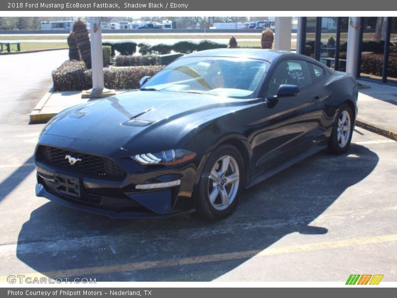 Shadow Black / Ebony 2018 Ford Mustang EcoBoost Fastback