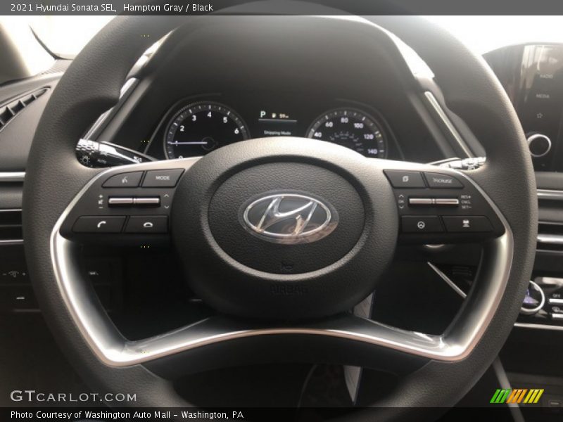 Hampton Gray / Black 2021 Hyundai Sonata SEL