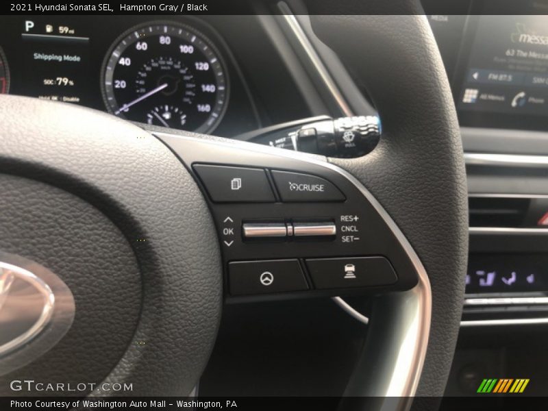 Hampton Gray / Black 2021 Hyundai Sonata SEL