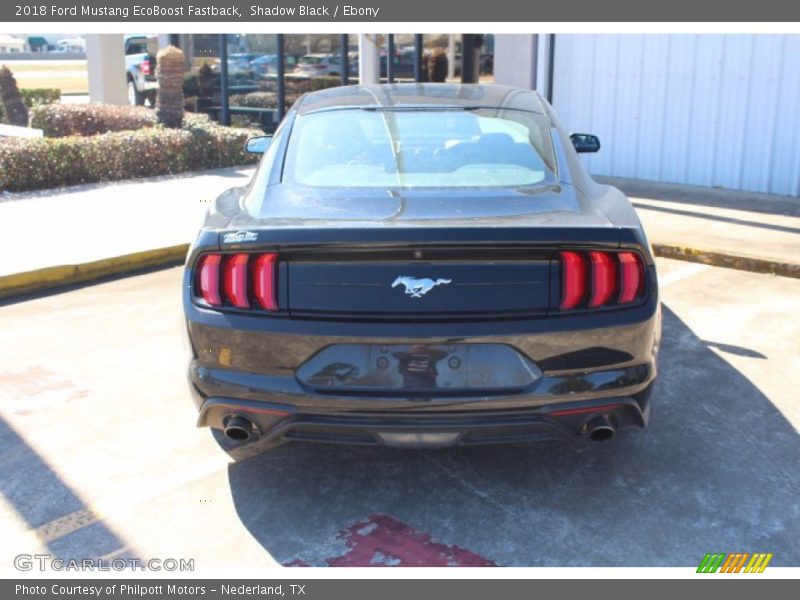 Shadow Black / Ebony 2018 Ford Mustang EcoBoost Fastback