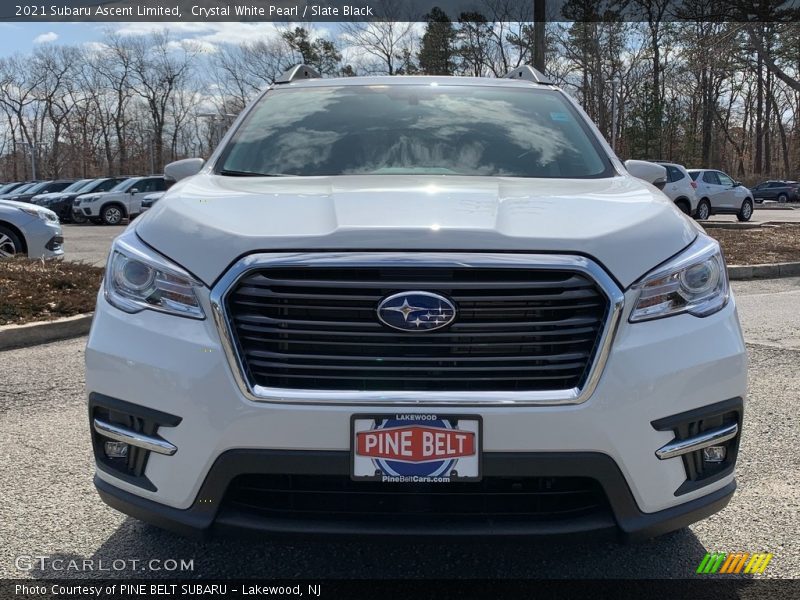 Crystal White Pearl / Slate Black 2021 Subaru Ascent Limited