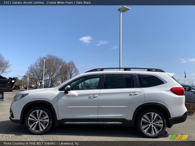 Crystal White Pearl / Slate Black 2021 Subaru Ascent Limited