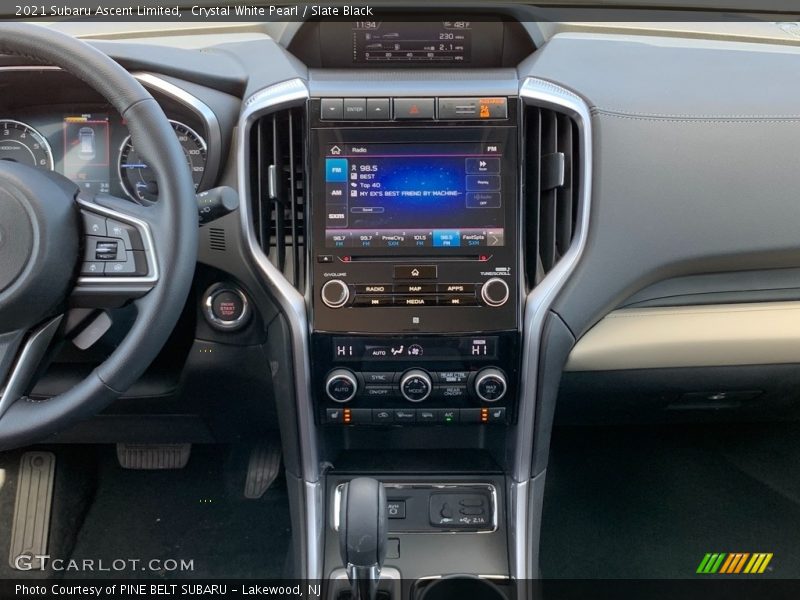 Crystal White Pearl / Slate Black 2021 Subaru Ascent Limited