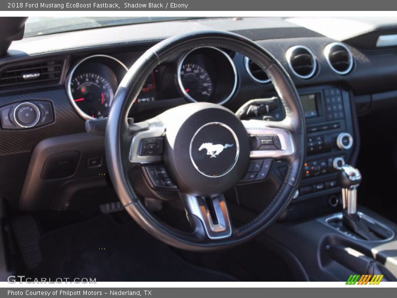 Shadow Black / Ebony 2018 Ford Mustang EcoBoost Fastback