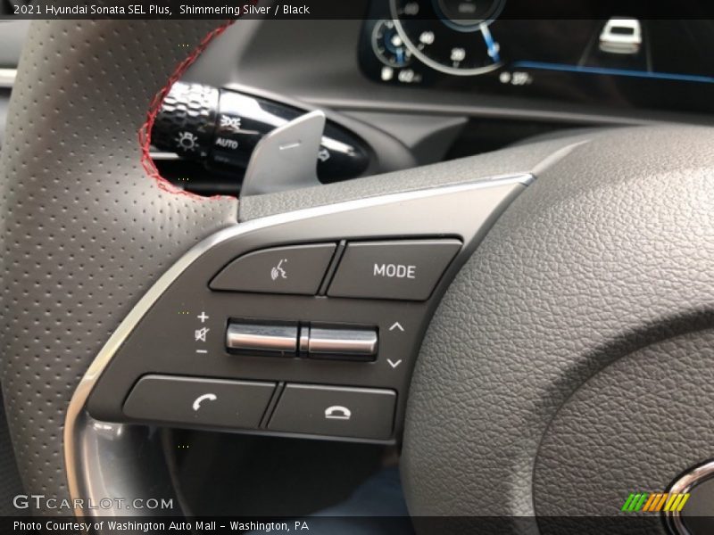 Shimmering Silver / Black 2021 Hyundai Sonata SEL Plus