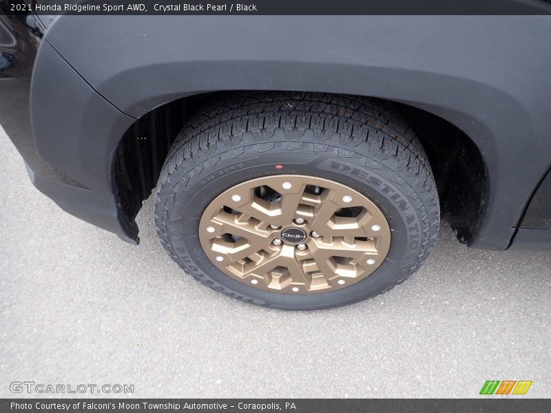 Crystal Black Pearl / Black 2021 Honda Ridgeline Sport AWD