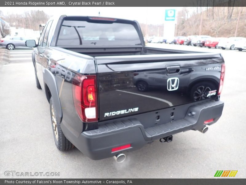 Crystal Black Pearl / Black 2021 Honda Ridgeline Sport AWD