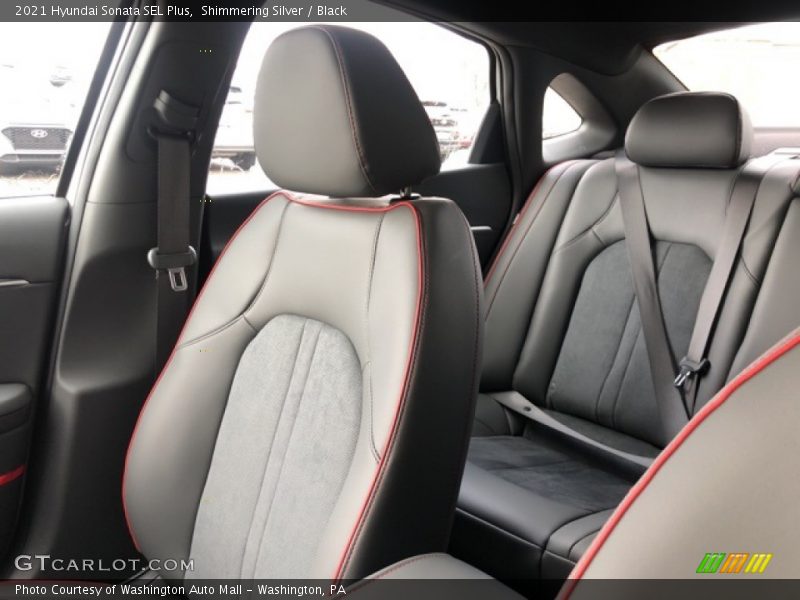 Shimmering Silver / Black 2021 Hyundai Sonata SEL Plus