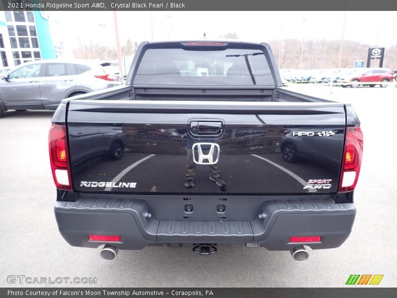 Crystal Black Pearl / Black 2021 Honda Ridgeline Sport AWD
