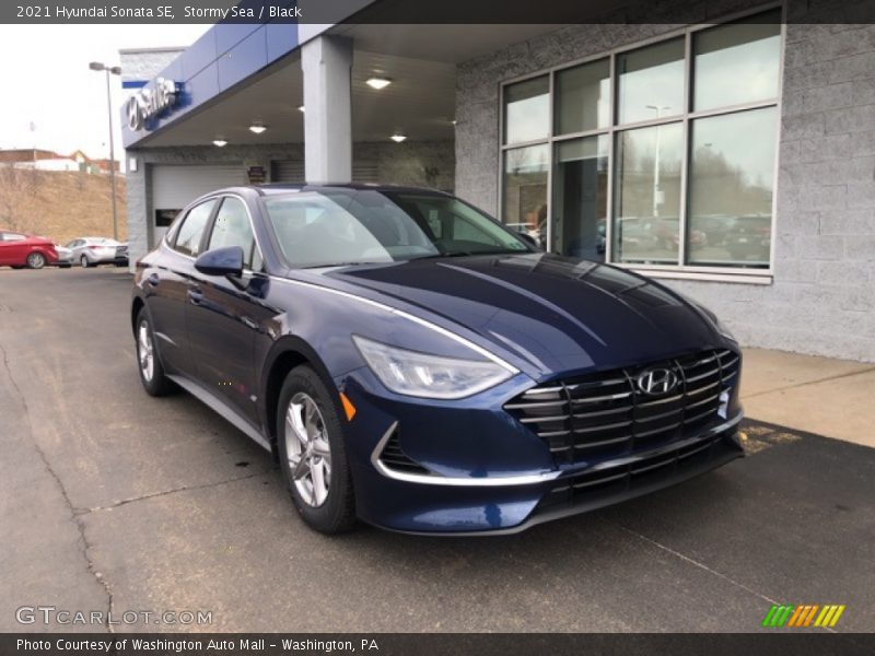 Stormy Sea / Black 2021 Hyundai Sonata SE