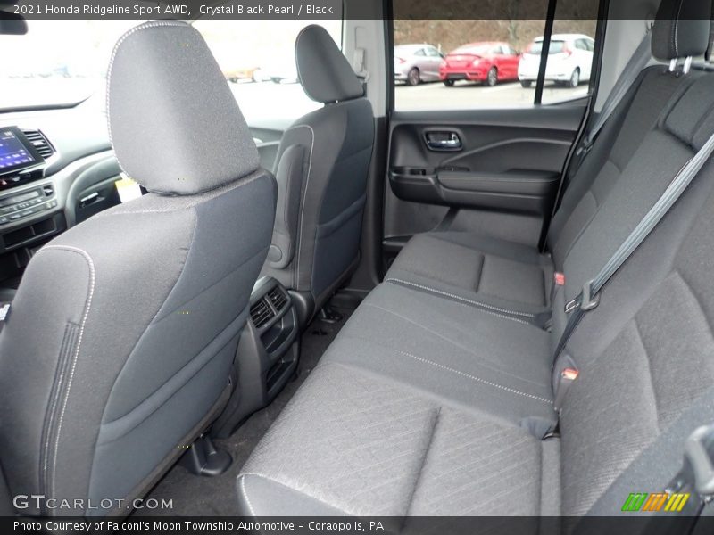 Crystal Black Pearl / Black 2021 Honda Ridgeline Sport AWD