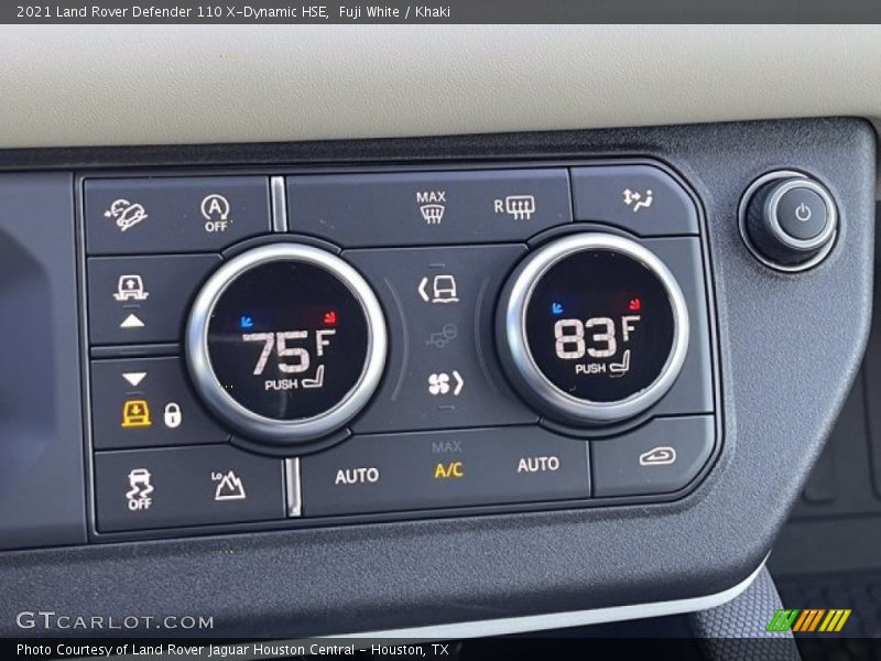 Controls of 2021 Defender 110 X-Dynamic HSE