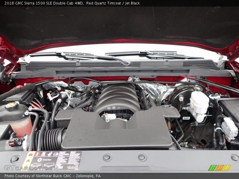 Red Quartz Tintcoat / Jet Black 2018 GMC Sierra 1500 SLE Double Cab 4WD