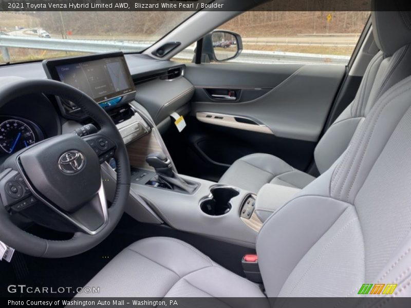 Blizzard White Pearl / Boulder 2021 Toyota Venza Hybrid Limited AWD