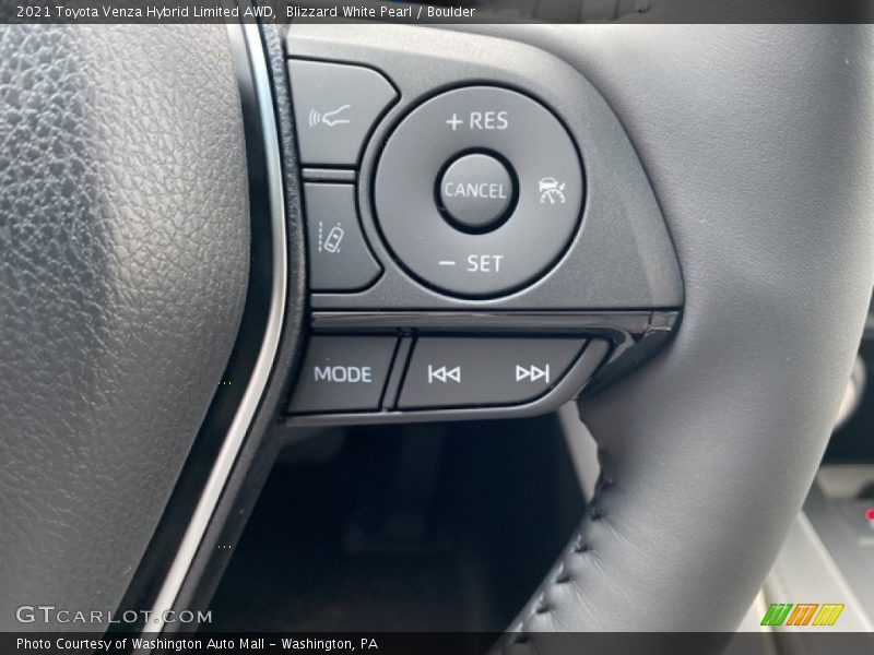 Blizzard White Pearl / Boulder 2021 Toyota Venza Hybrid Limited AWD