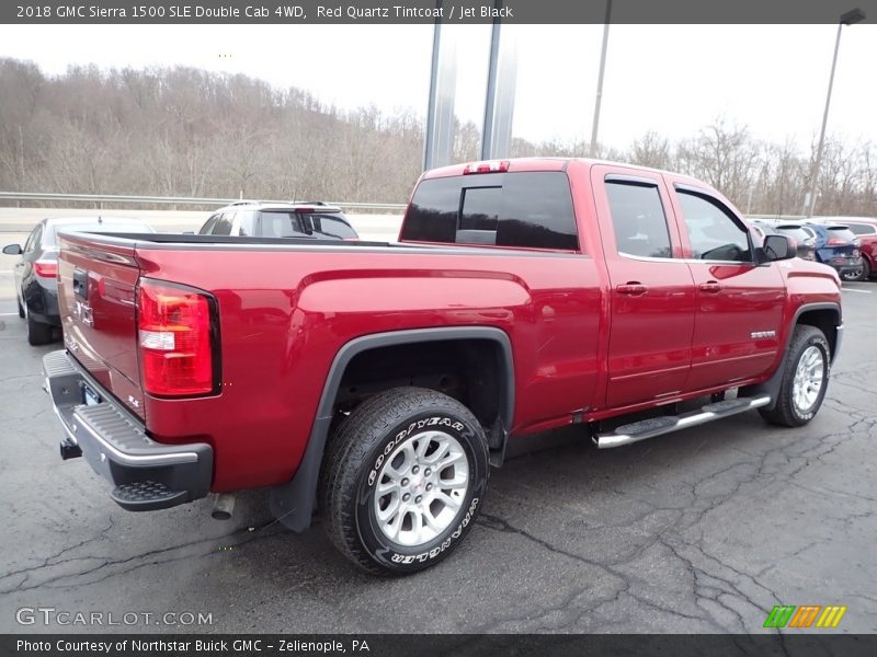 Red Quartz Tintcoat / Jet Black 2018 GMC Sierra 1500 SLE Double Cab 4WD