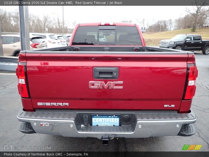 Red Quartz Tintcoat / Jet Black 2018 GMC Sierra 1500 SLE Double Cab 4WD