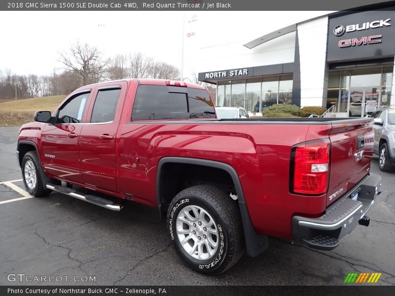 Red Quartz Tintcoat / Jet Black 2018 GMC Sierra 1500 SLE Double Cab 4WD