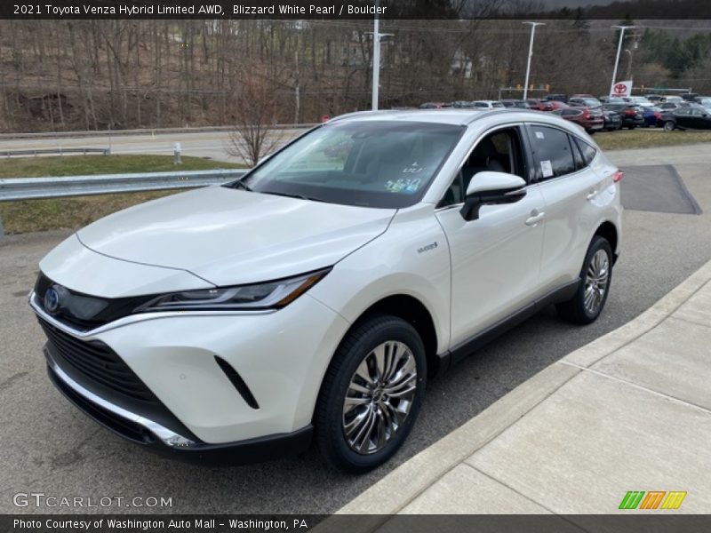 Blizzard White Pearl / Boulder 2021 Toyota Venza Hybrid Limited AWD