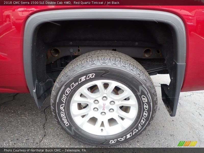 Red Quartz Tintcoat / Jet Black 2018 GMC Sierra 1500 SLE Double Cab 4WD