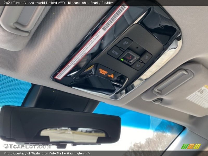 Blizzard White Pearl / Boulder 2021 Toyota Venza Hybrid Limited AWD
