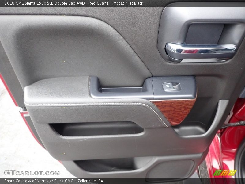 Red Quartz Tintcoat / Jet Black 2018 GMC Sierra 1500 SLE Double Cab 4WD