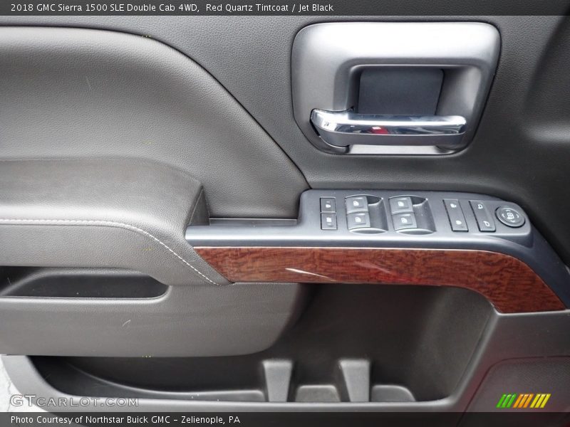 Red Quartz Tintcoat / Jet Black 2018 GMC Sierra 1500 SLE Double Cab 4WD