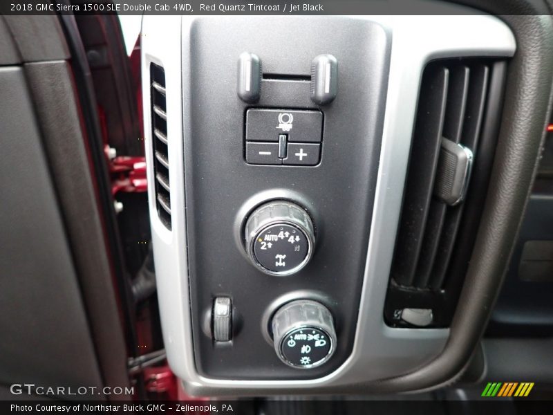 Red Quartz Tintcoat / Jet Black 2018 GMC Sierra 1500 SLE Double Cab 4WD