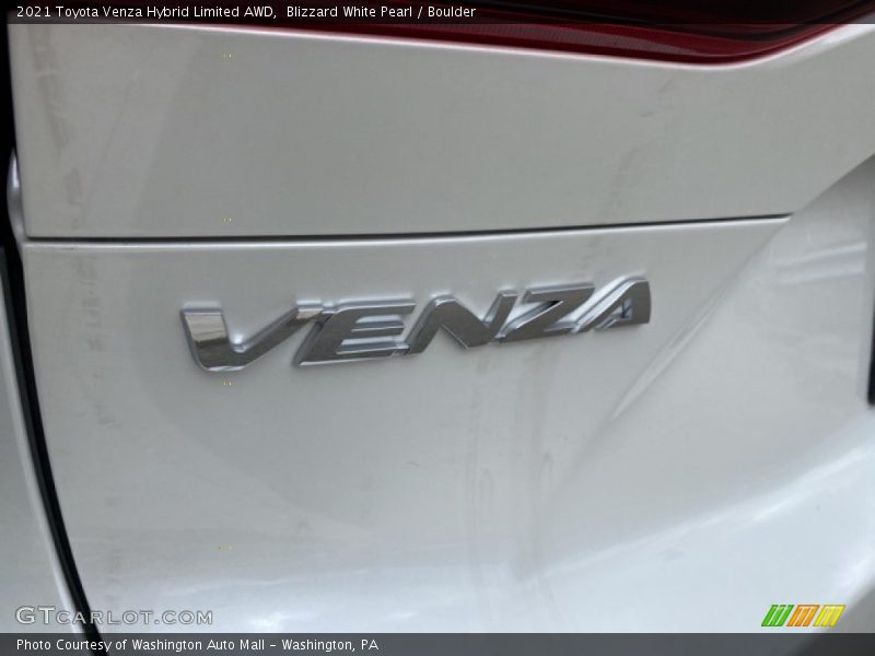 Blizzard White Pearl / Boulder 2021 Toyota Venza Hybrid Limited AWD