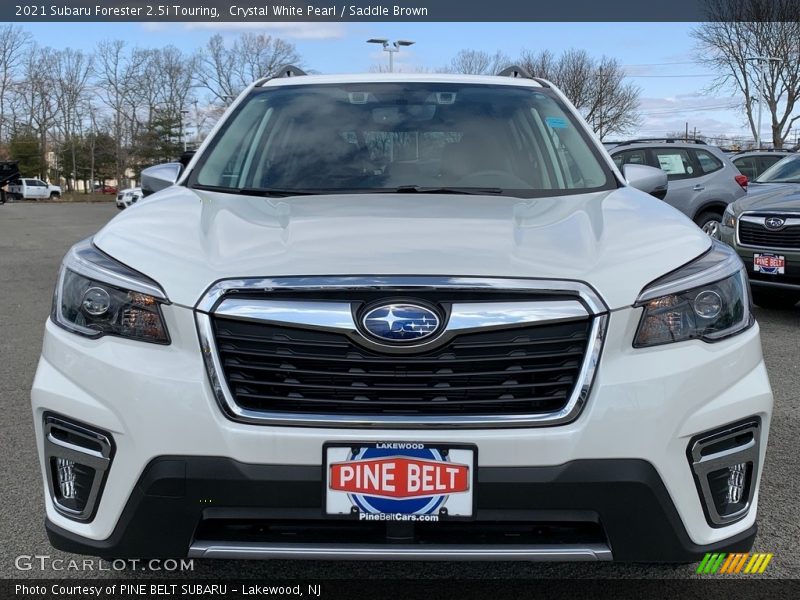 Crystal White Pearl / Saddle Brown 2021 Subaru Forester 2.5i Touring