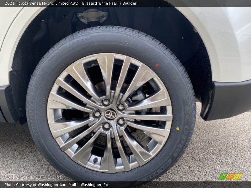 Blizzard White Pearl / Boulder 2021 Toyota Venza Hybrid Limited AWD