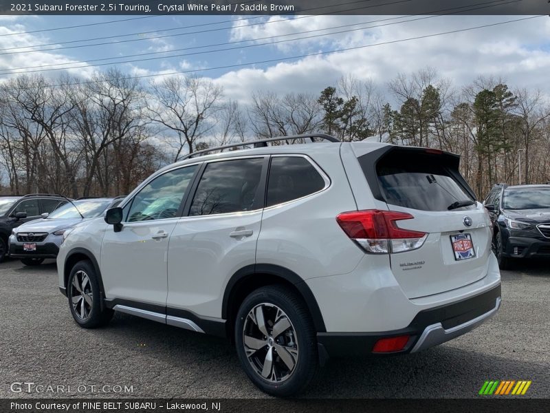 Crystal White Pearl / Saddle Brown 2021 Subaru Forester 2.5i Touring