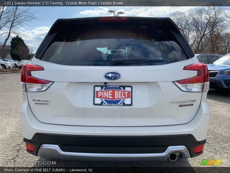 Crystal White Pearl / Saddle Brown 2021 Subaru Forester 2.5i Touring