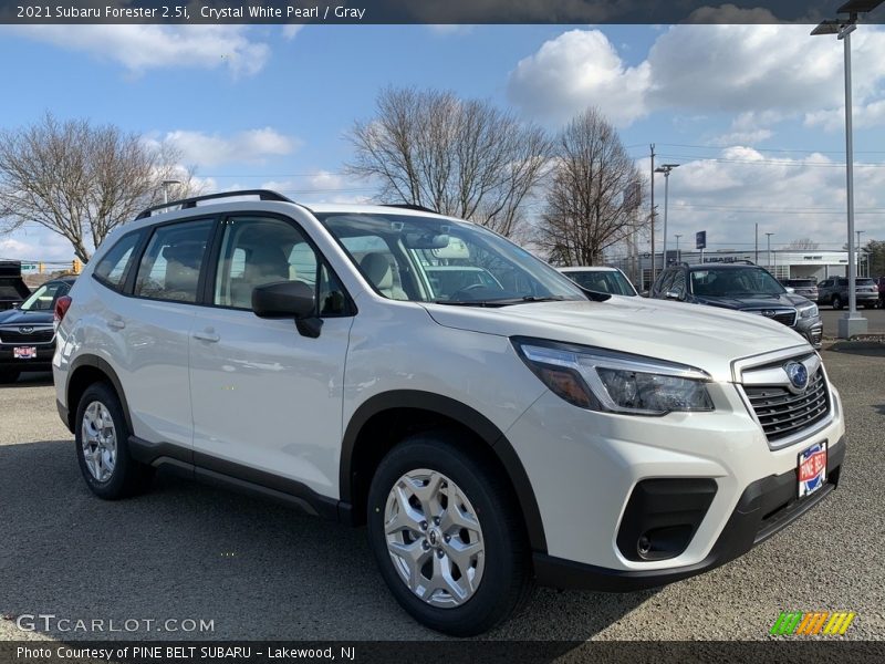 Crystal White Pearl / Gray 2021 Subaru Forester 2.5i