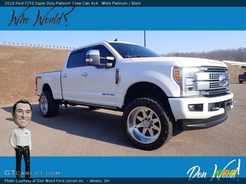 White Platinum / Black 2019 Ford F250 Super Duty Platinum Crew Cab 4x4