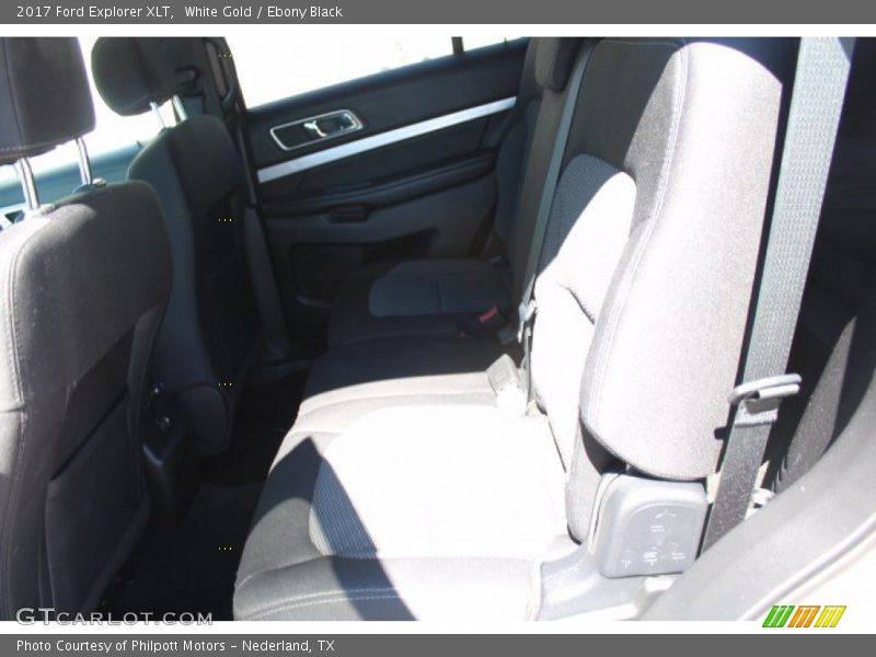 White Gold / Ebony Black 2017 Ford Explorer XLT