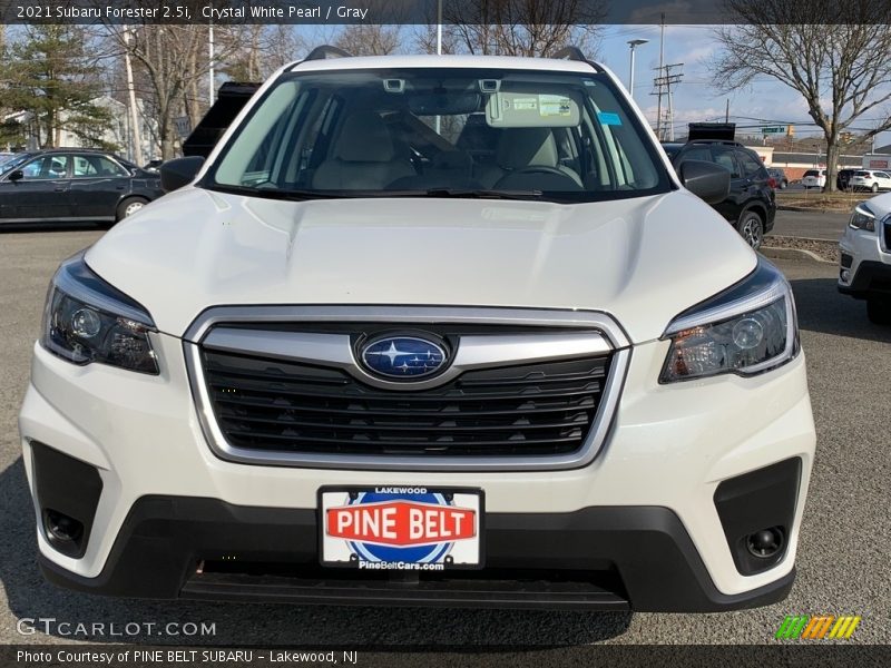 Crystal White Pearl / Gray 2021 Subaru Forester 2.5i