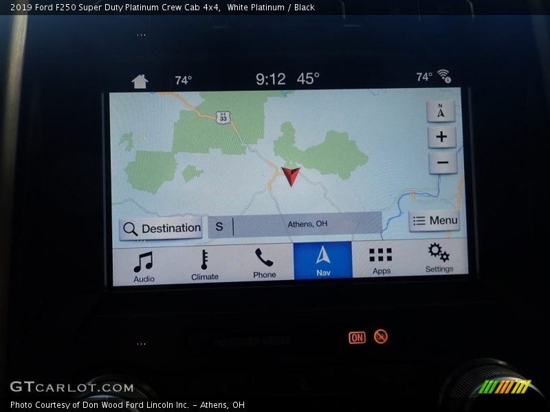 White Platinum / Black 2019 Ford F250 Super Duty Platinum Crew Cab 4x4