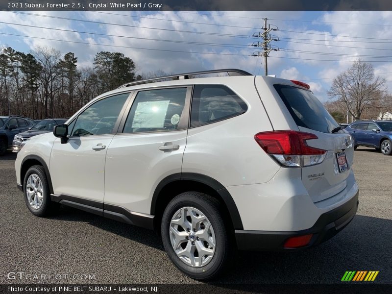 Crystal White Pearl / Gray 2021 Subaru Forester 2.5i