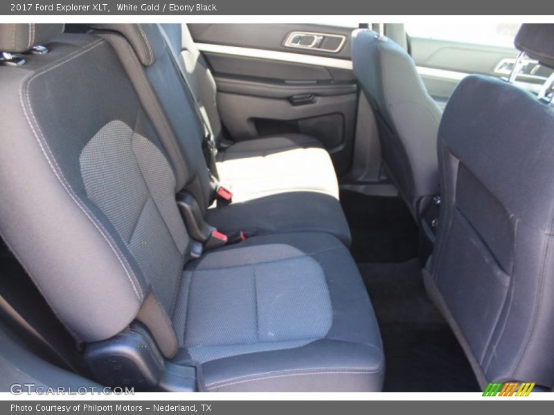 White Gold / Ebony Black 2017 Ford Explorer XLT