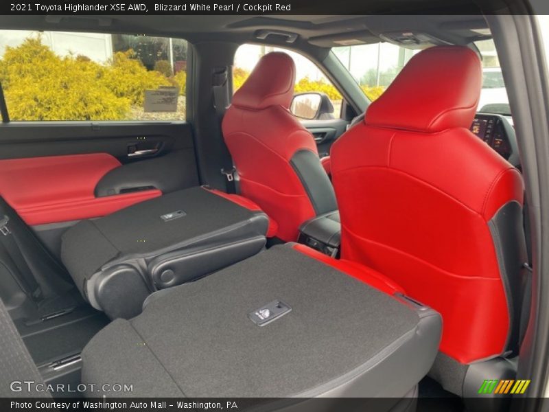 Blizzard White Pearl / Cockpit Red 2021 Toyota Highlander XSE AWD