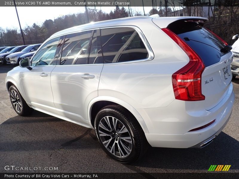 Crystal White Metallic / Charcoal 2021 Volvo XC90 T6 AWD Momentum