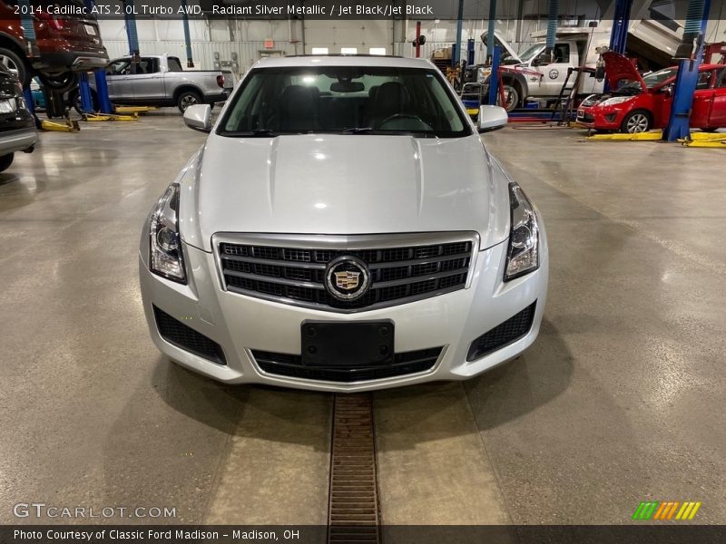 Radiant Silver Metallic / Jet Black/Jet Black 2014 Cadillac ATS 2.0L Turbo AWD