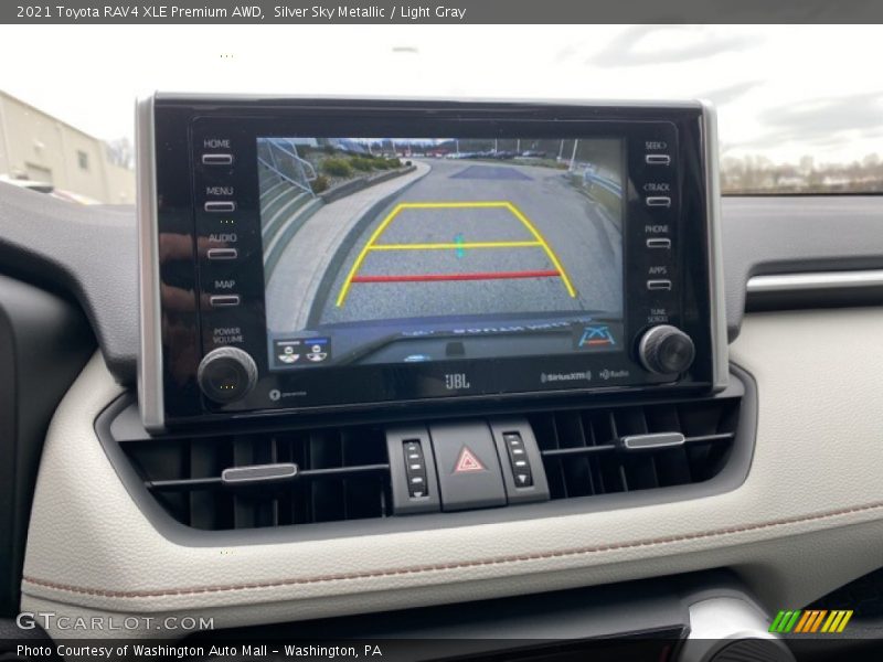 Silver Sky Metallic / Light Gray 2021 Toyota RAV4 XLE Premium AWD