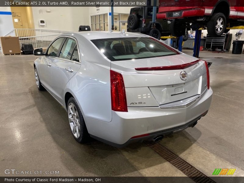 Radiant Silver Metallic / Jet Black/Jet Black 2014 Cadillac ATS 2.0L Turbo AWD