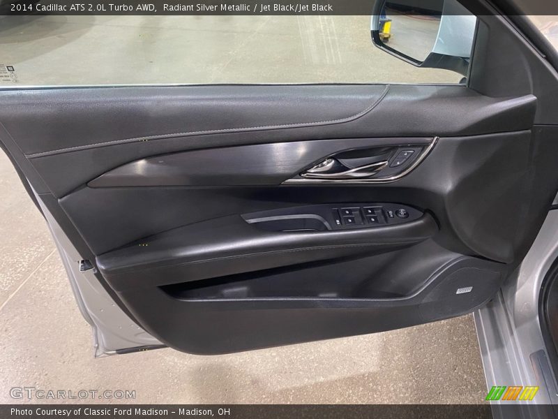 Radiant Silver Metallic / Jet Black/Jet Black 2014 Cadillac ATS 2.0L Turbo AWD